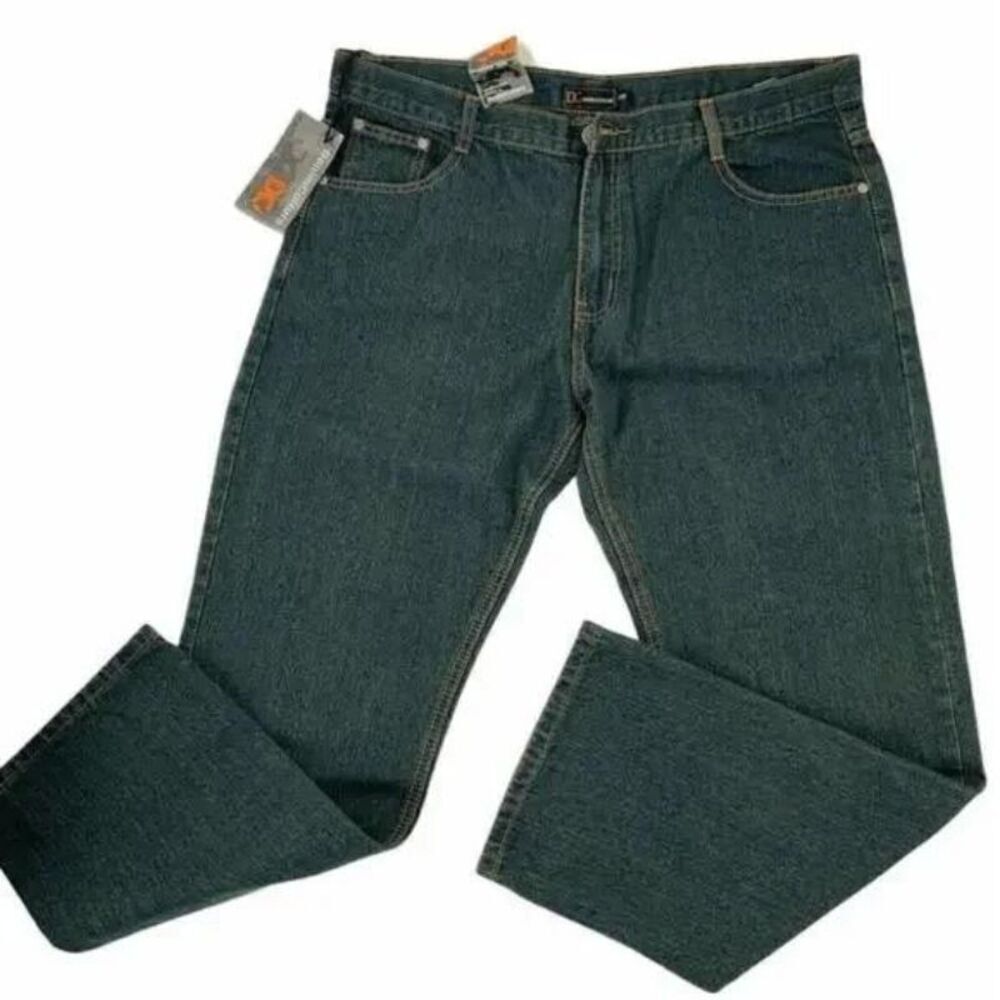 Denim Culture Straight Leg Dark Wash Denim Men Jeans Size 40x30 New